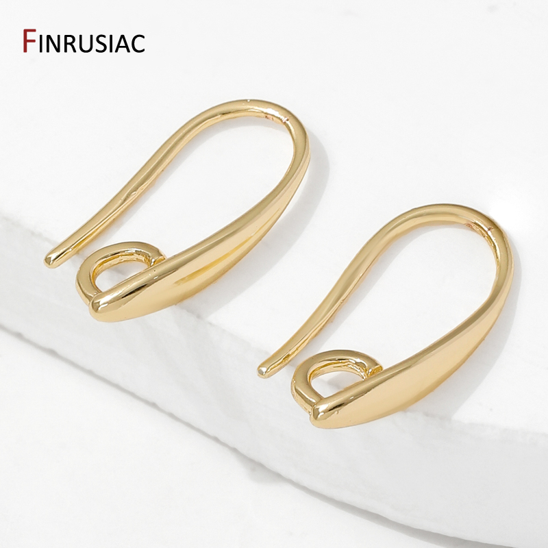 Jewelry Making Hobby - 14K Gold Plated Brass Smooth Earring