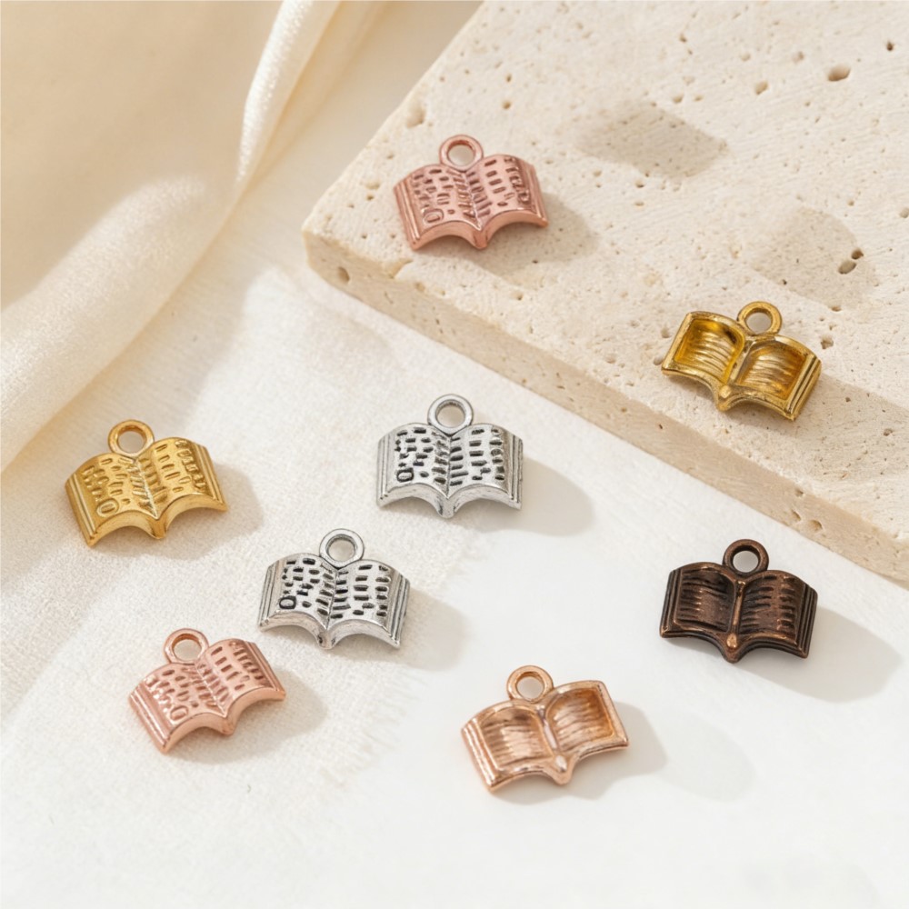 10/20/100pcs Charms Open Book  – Jewelry Making Books Bewertung und Preis