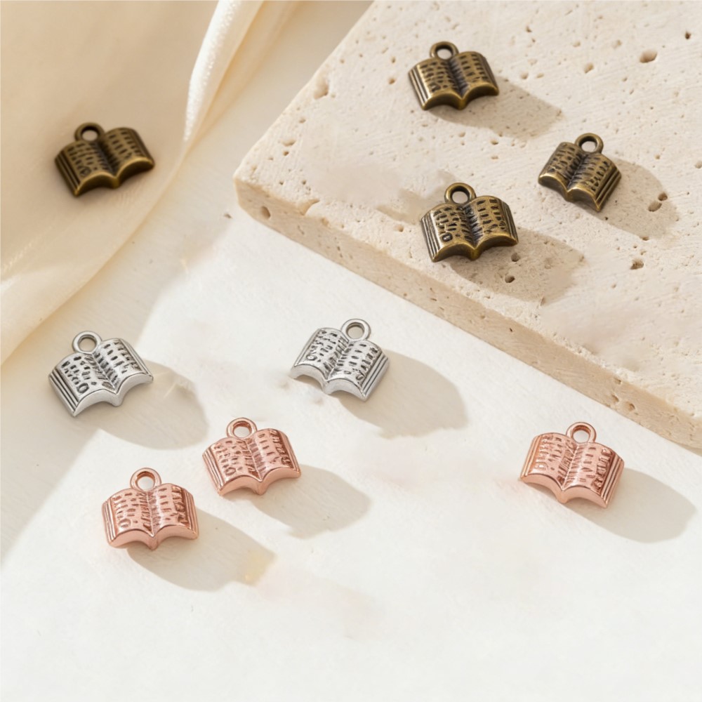10/20/100pcs Charms Open Book  – Jewelry Making Books Bewertung und Preis