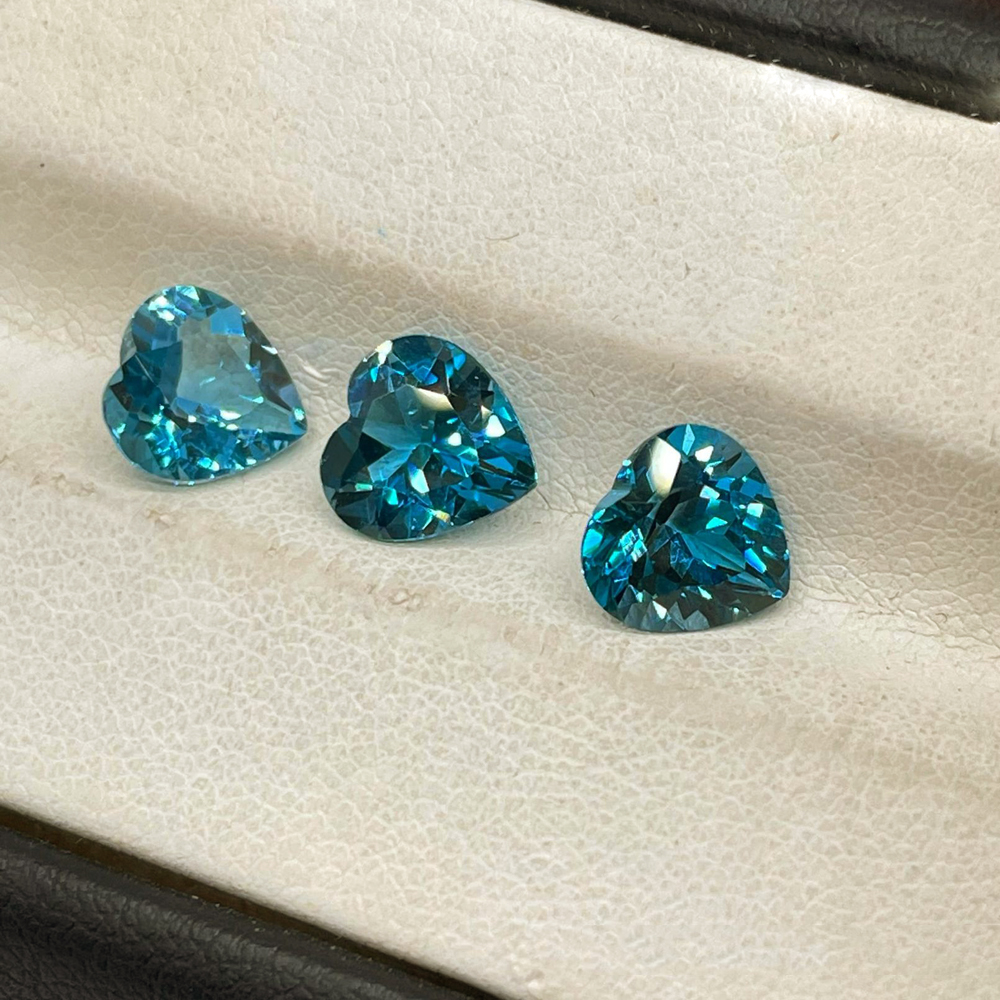 5pcs London Blue Topaz Heart S – Jewelry Making In London Bewertung und Preis