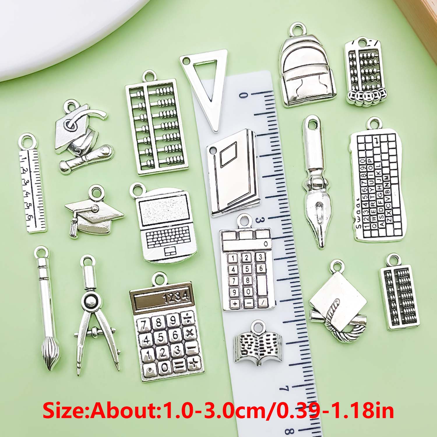 10/20pcs Alloy Ruler, Abacus,  – Jewelry Making Books Bewertung und Preis
