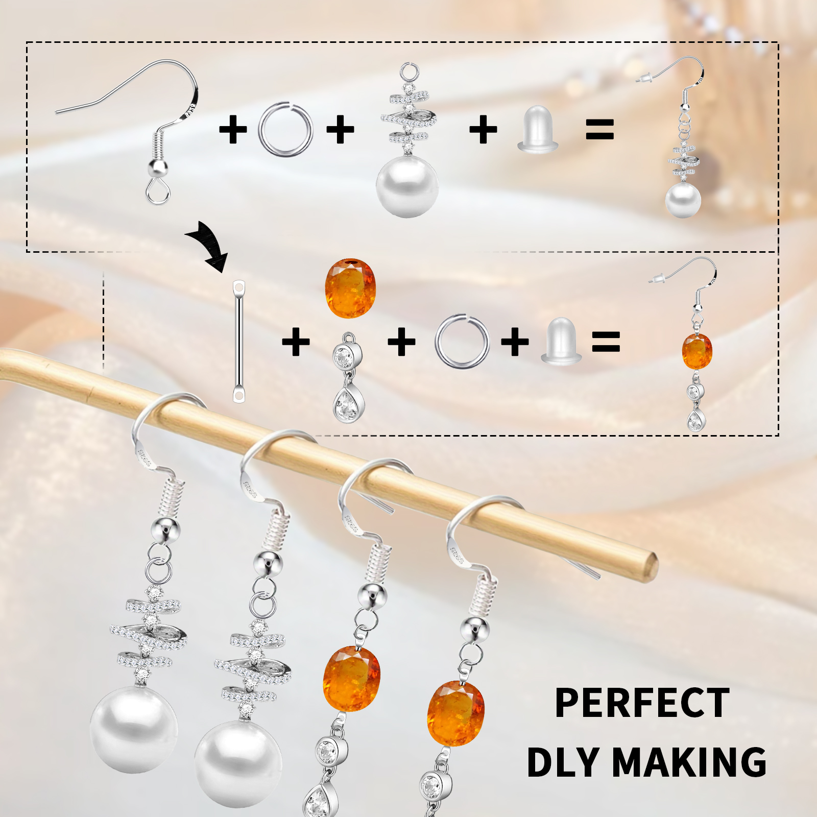 925 Silver/Gold Plated Earring – Jewelry Making Kit Bewertung und Preis