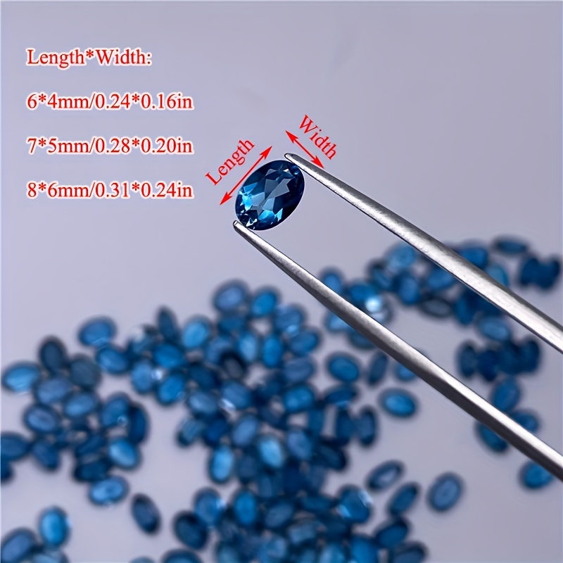 1pc natural London blue topaz- – Jewelry Making In London Bewertung und Preis