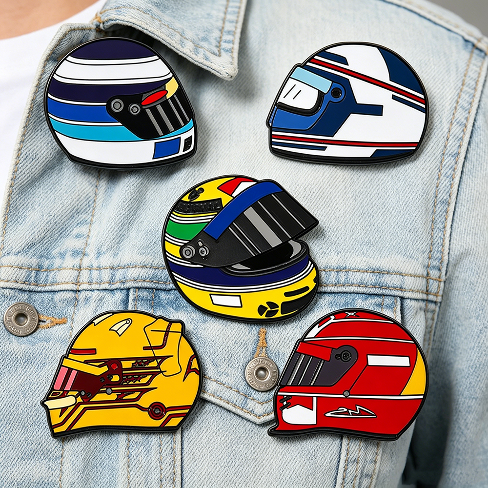5pcs Racing Helmet Enamel Pin  – Jewelry Making Kit Bewertung und Preis