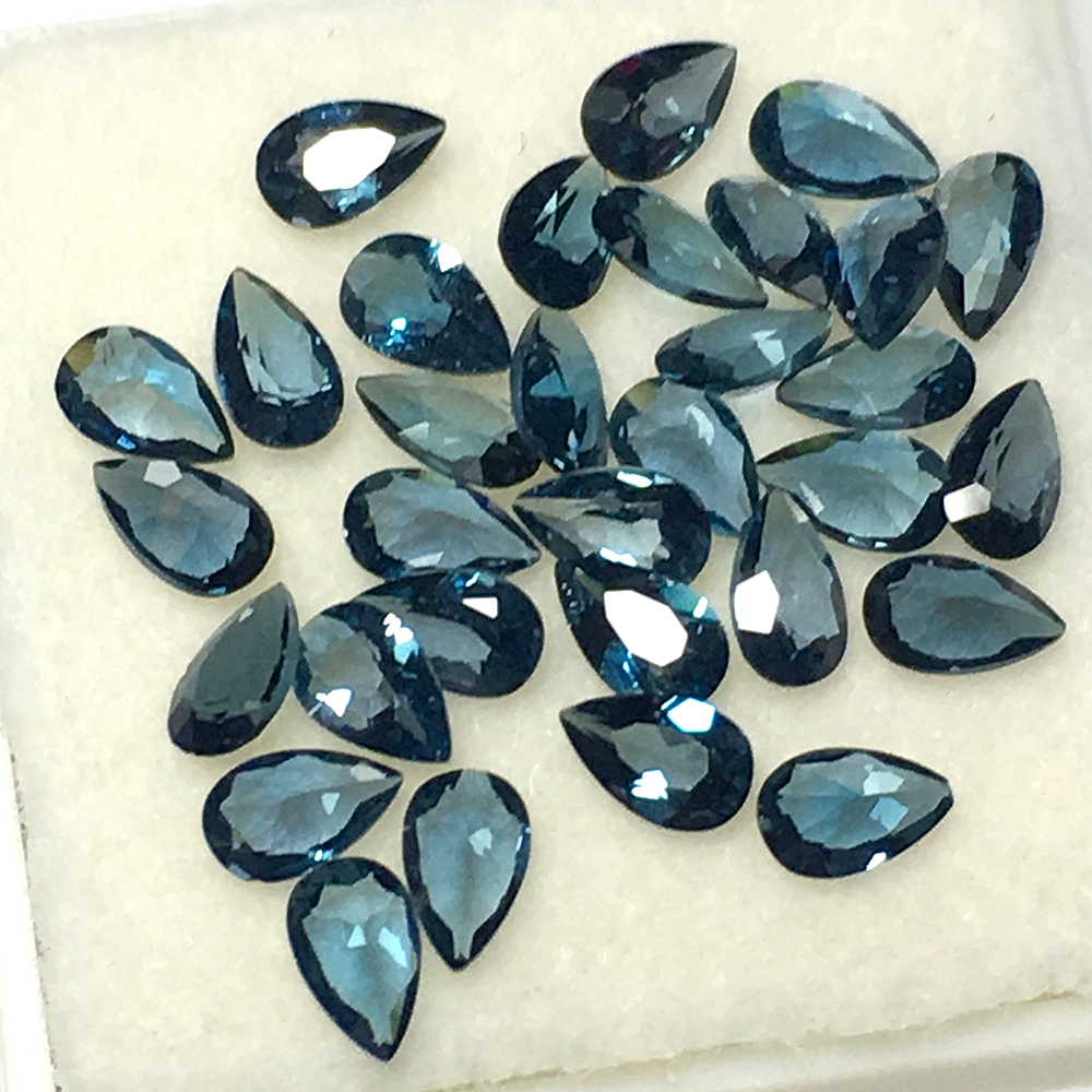 5pcs London Blue Topaz Pear 6x – Jewelry Making In London Bewertung und Preis