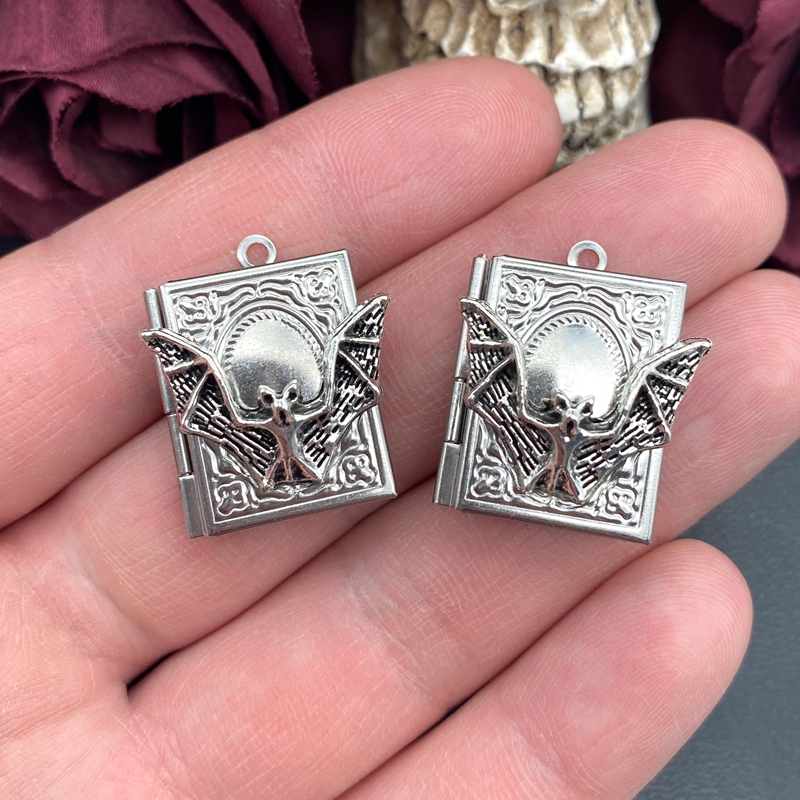 2pcs 27*22mm Bat Book Locket C – Jewelry Making Books Bewertung und Preis