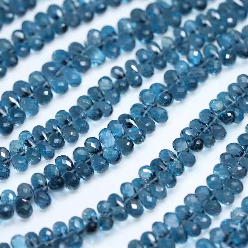 6A London blue Topaz drop face – Jewelry Making In London Bewertung und Preis