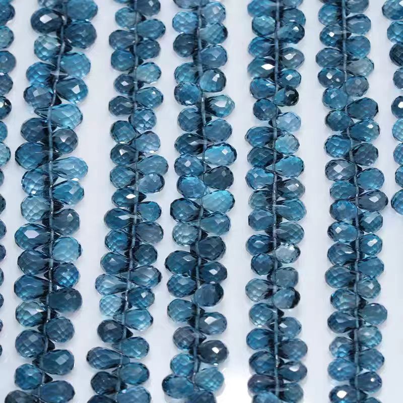 6A London blue Topaz drop face – Jewelry Making In London Bewertung und Preis