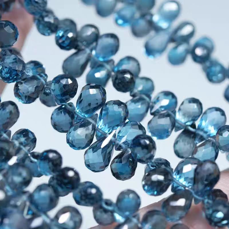 6A London blue Topaz drop face – Jewelry Making In London Bewertung und Preis