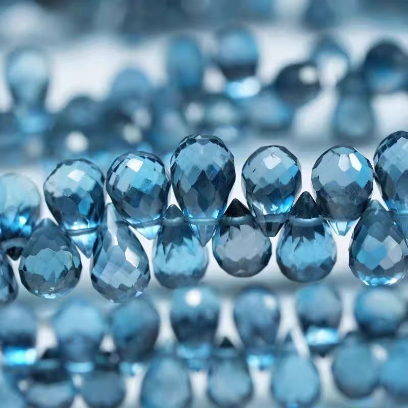 6A London blue Topaz drop face – Jewelry Making In London Bewertung und Preis