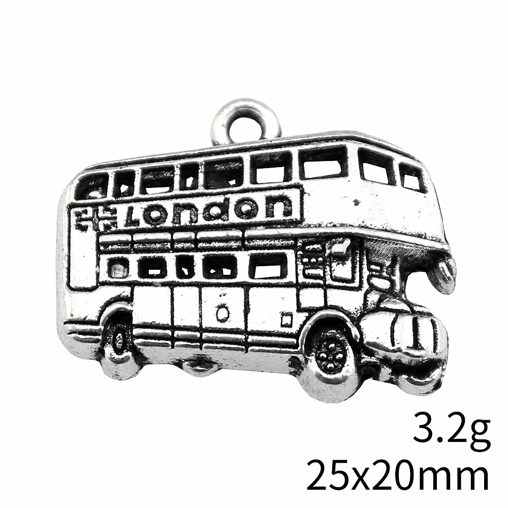 IFOCUS 10pcs/Lot London Bus Ch – Jewelry Making In London Bewertung und Preis
