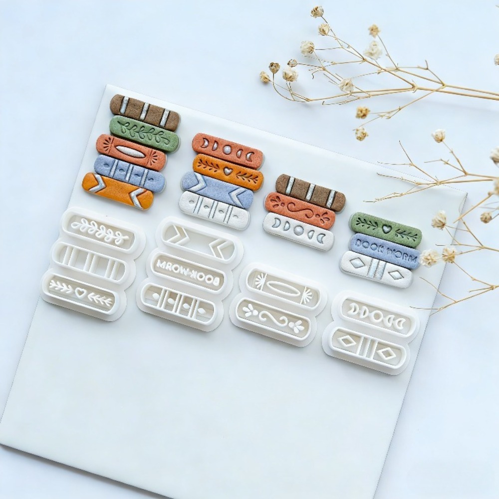 7pcs/set Book Stack Themed Pol – Jewelry Making Books Bewertung und Preis