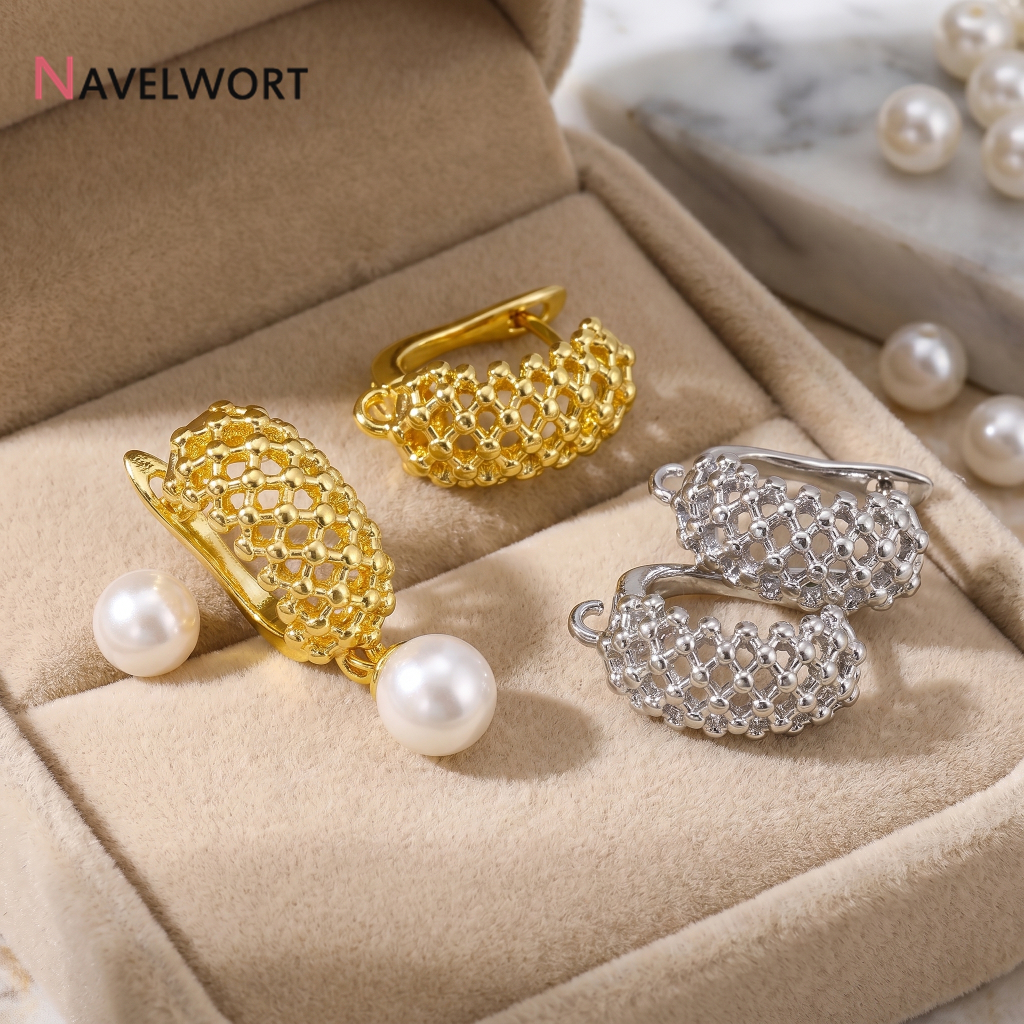 18K Gold Plated Brass  Hollow  – Jewelry Making Hobby Bewertung und Preis